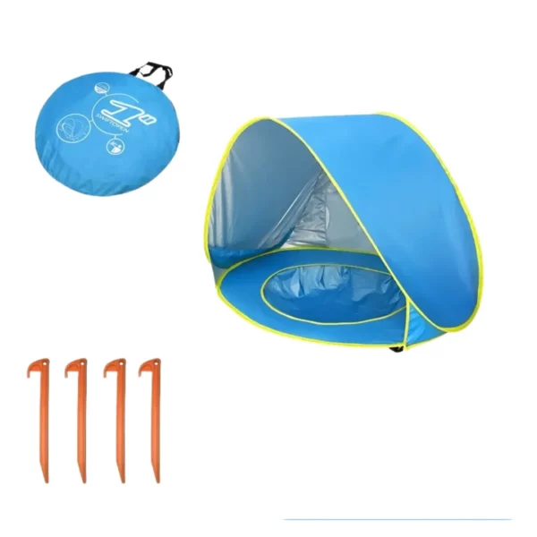 Tente de plage bébé anti uv – Protection solaire 50+ pour votre enfant – Idéale été et vacances – Image 8