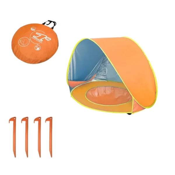 Tente de plage bébé anti uv – Protection solaire 50+ pour votre enfant – Idéale été et vacances – Image 9