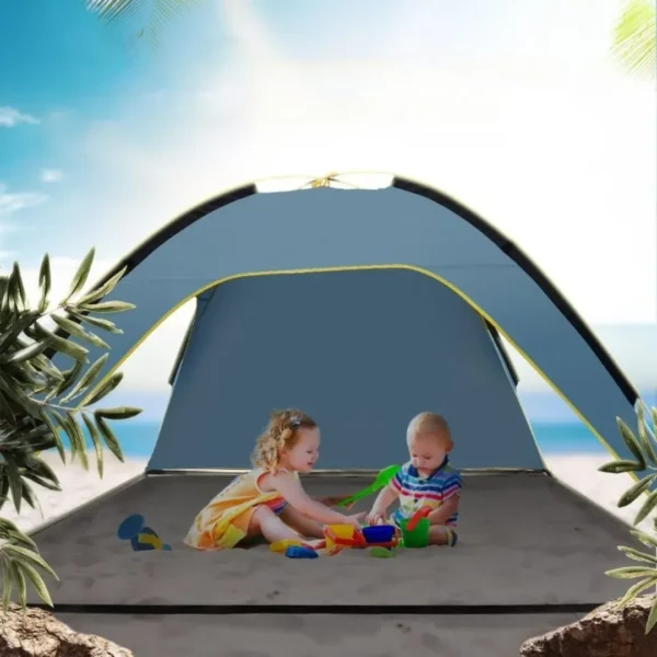 Tente de plage pop up ventilée – Protection UV 50+, installation instantanée, idéale pour famille et enfants – Image 3