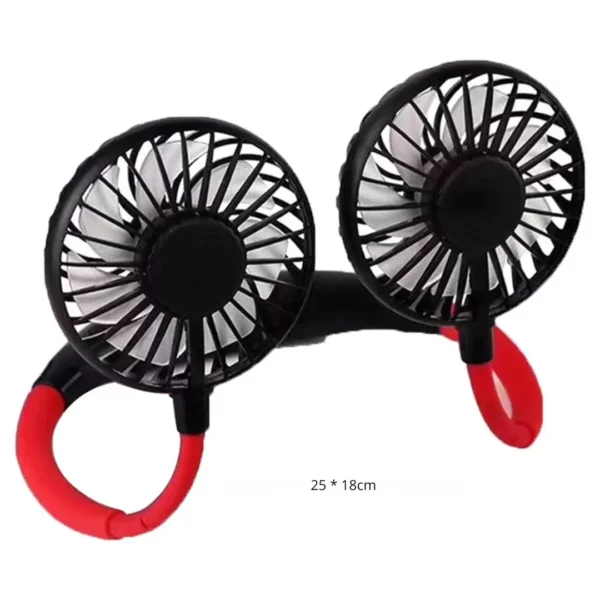 Ventilateur de cou usb pour plage – Fraîcheur portable mains libres idéale par forte chaleur – Rechargeable et léger – Image 5