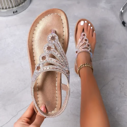 Alternative view of Sandales femme été strass chic