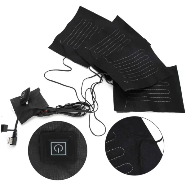 Coussinets chauffants électriques USB en tissu – Image 4