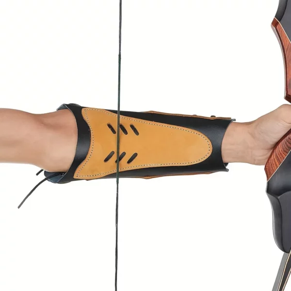 Protège-bras en cuir tir à l’arc – Confort supérieur et protection optimale pour archers débutants et confirmés – Image 4