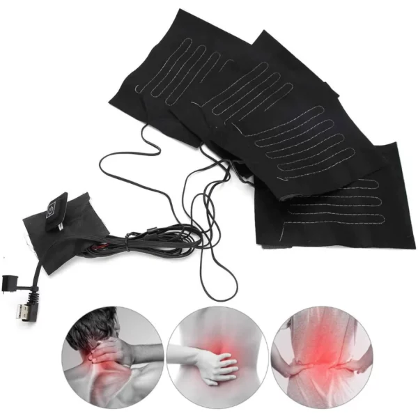 Coussinets chauffants électriques USB en tissu – Image 3