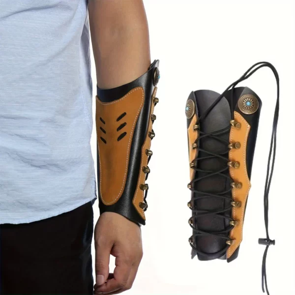 Protège-bras en cuir tir à l’arc – Confort supérieur et protection optimale pour archers débutants et confirmés – Image 8