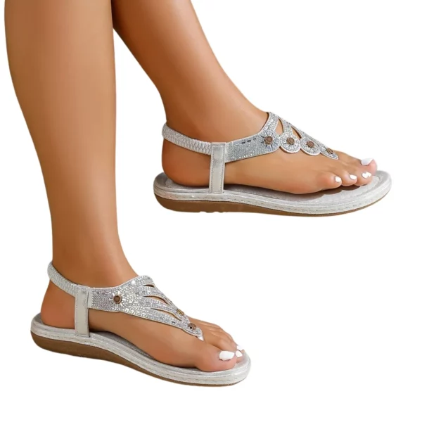 Sandales femme été strass chic – Image 8