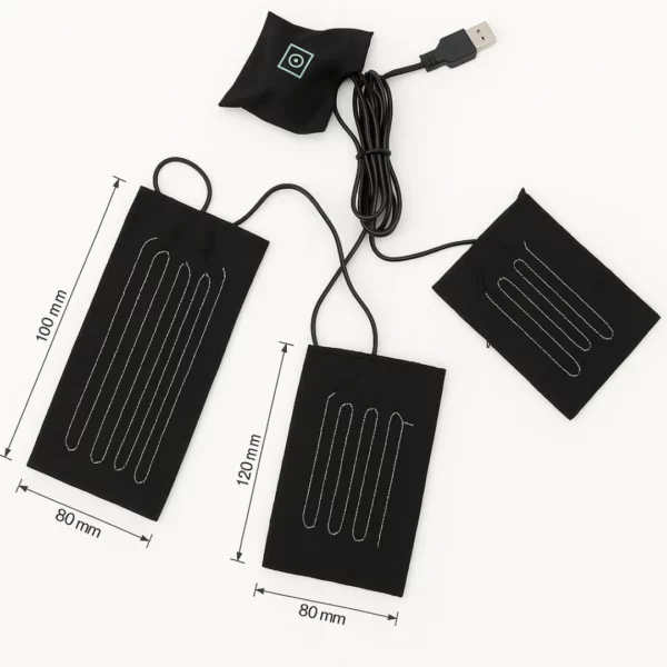 Coussinets chauffants électriques USB en tissu – Image 9