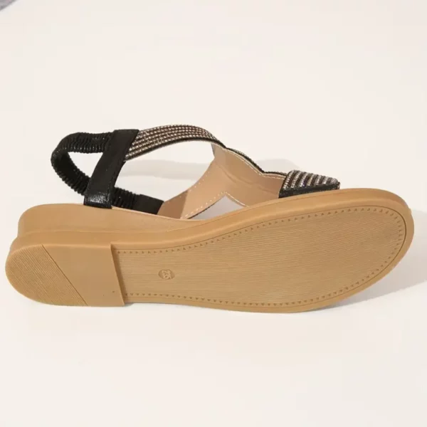 Sandales femme chic à strass – Image 6