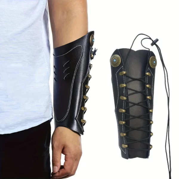 Protège-bras en cuir tir à l’arc – Confort supérieur et protection optimale pour archers débutants et confirmés – Image 9