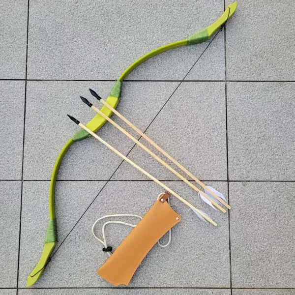 Arc en bambou souple avec flèches mousse