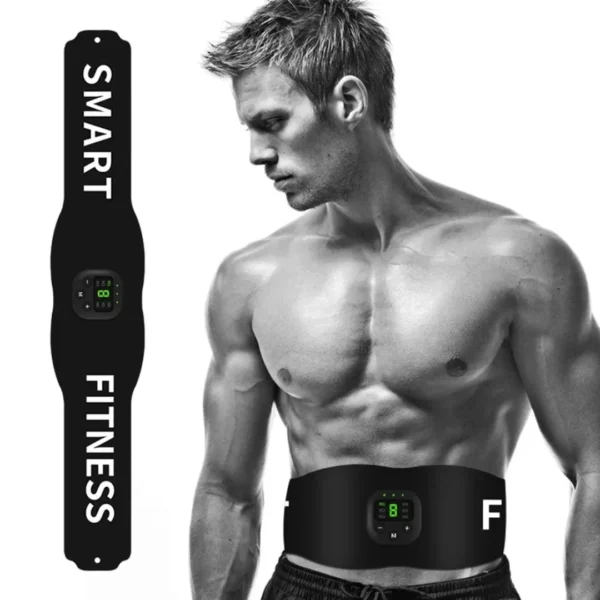 Ceinture EMS abdominale 6 modes vibrateur fitness