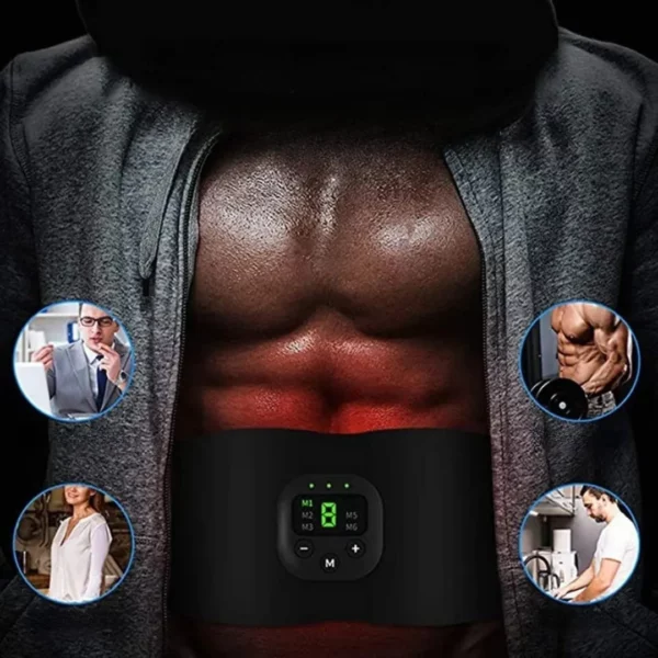 Ceinture EMS abdominale 6 modes vibrateur fitness – Image 2