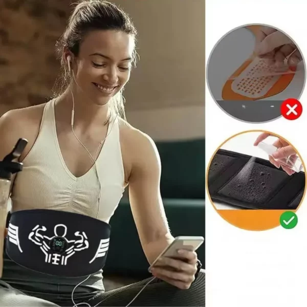 Ceinture EMS de tonification abdominale USB – Image 2