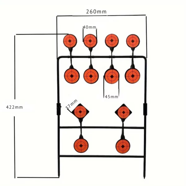 Cible métallique rotative pour tir – Image 3