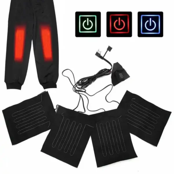 Coussinets chauffants électriques USB en tissu – Image 2