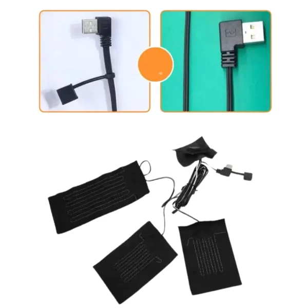 Coussinets chauffants électriques USB en tissu – Image 5