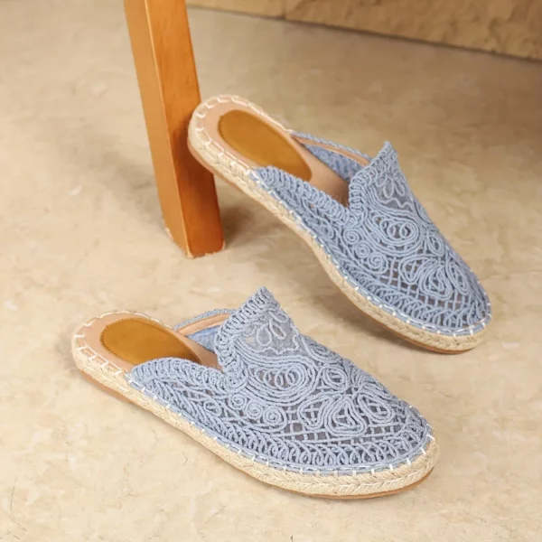 Espadrilles femme dentelle ajourée été – Image 5