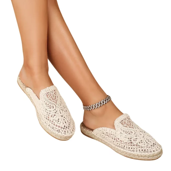 Espadrilles femme dentelle ajourée été – Image 6