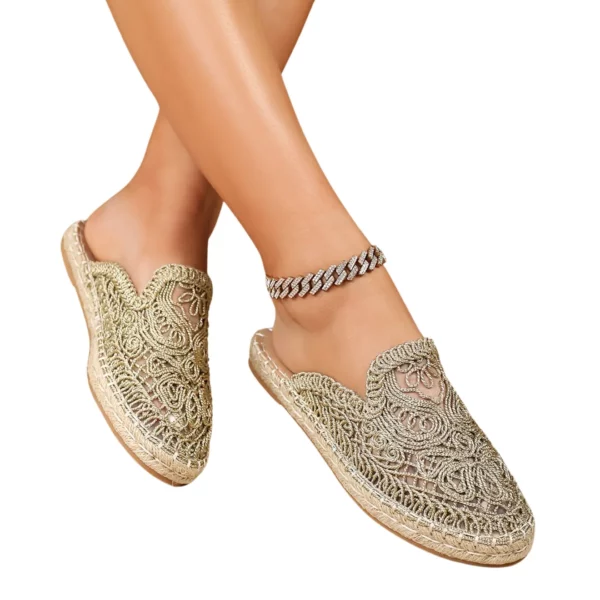 Espadrilles femme dentelle ajourée été – Image 7