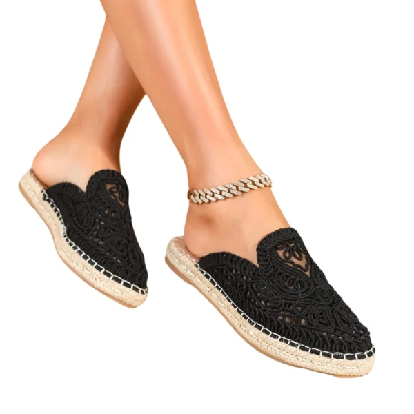 Espadrilles femme dentelle ajourée été – Image 9