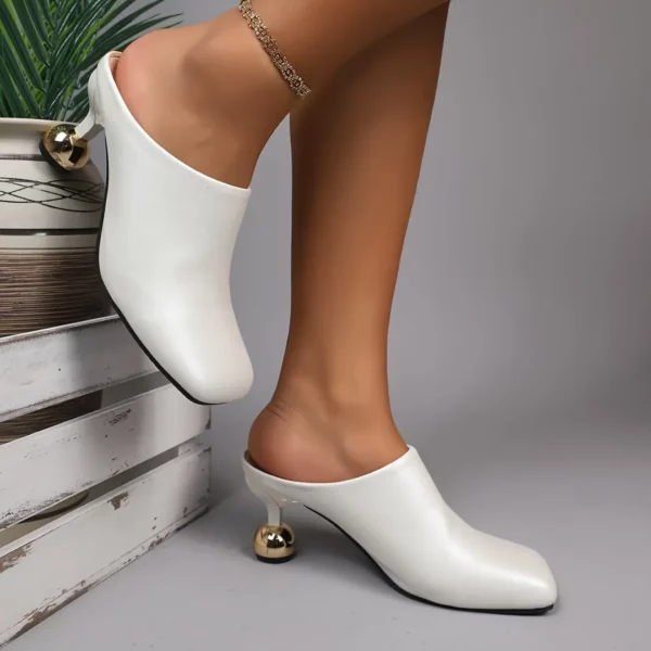 Mules à talon boule design femme – Image 5