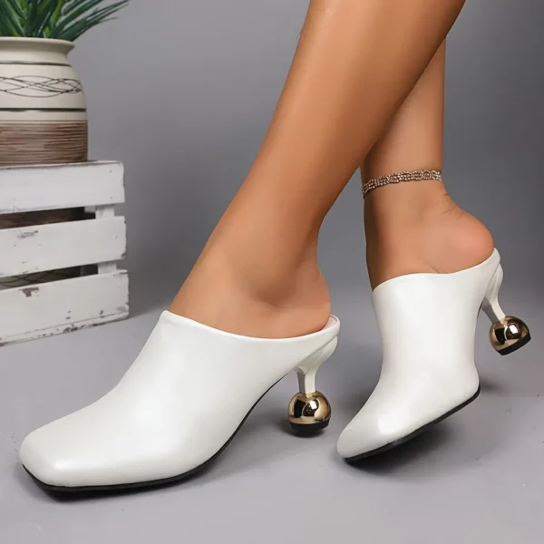 Mules à talon boule design femme – Image 6