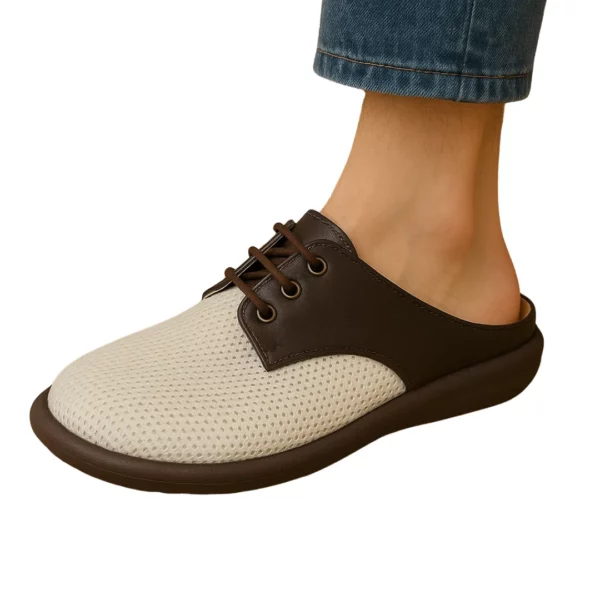 Mules ajourées lacets style derby – Image 5
