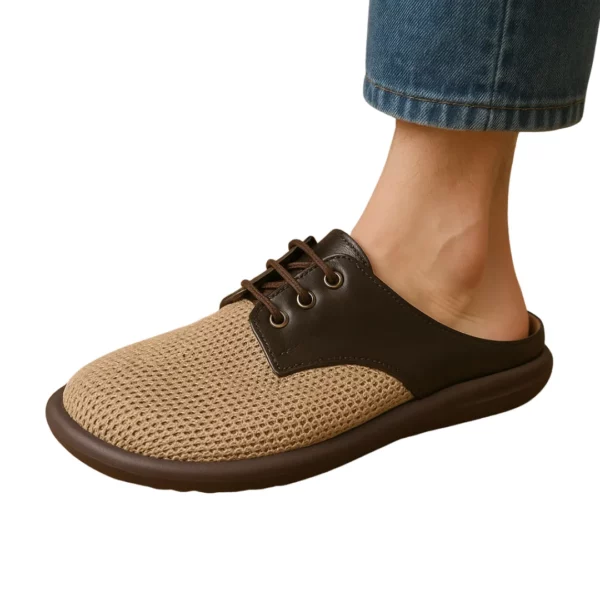 Mules ajourées lacets style derby – Image 6