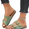 Mules bohèmes à double boucle
