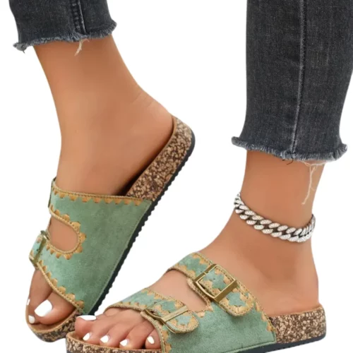 Mules bohèmes à double boucle