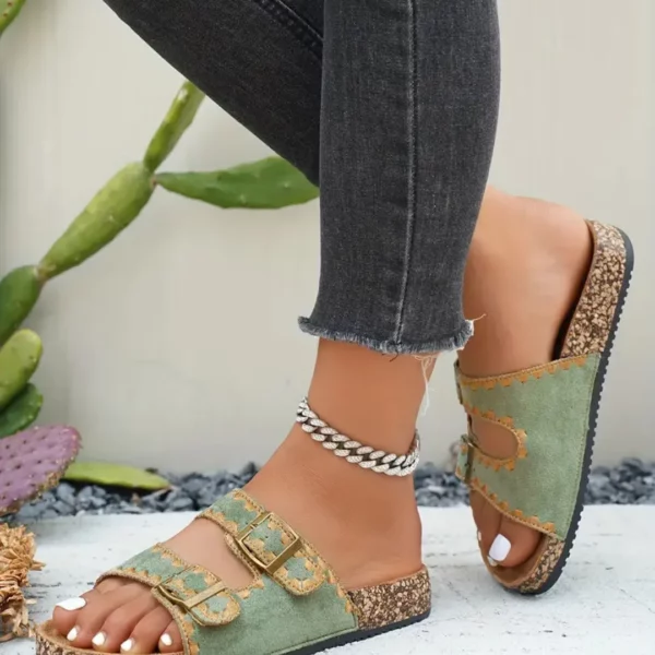 Mules bohèmes à double boucle – Image 3