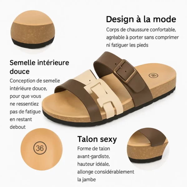 Mules confort à semelle compensée – Image 5