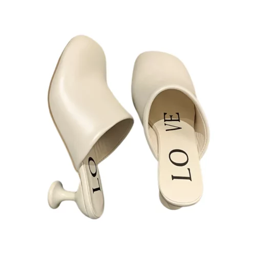 Mules design talon original femme