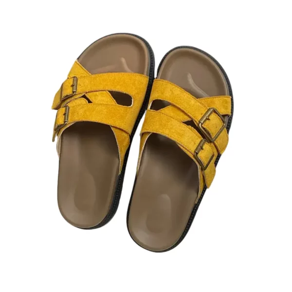 Mules double boucle en suédine – Image 8