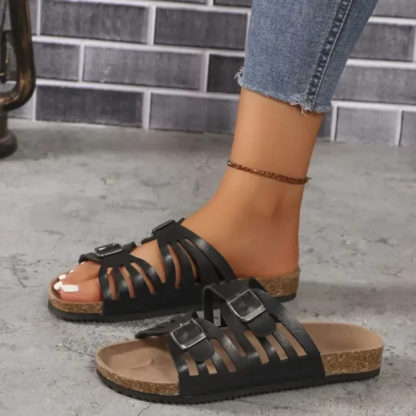 Mules femme confort design à boucles – Image 3