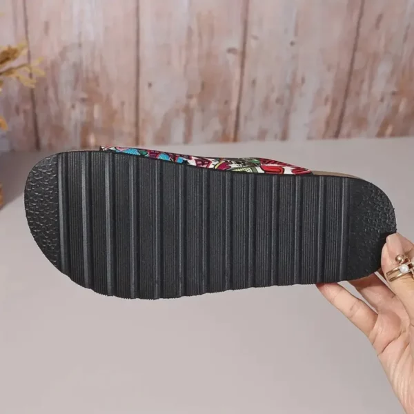 Mules femme imprimé pop art confort – Look original et semelle moelleuse pour un été stylé sans douleur – Image 3
