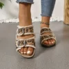 Mules femme jean décontractées confort