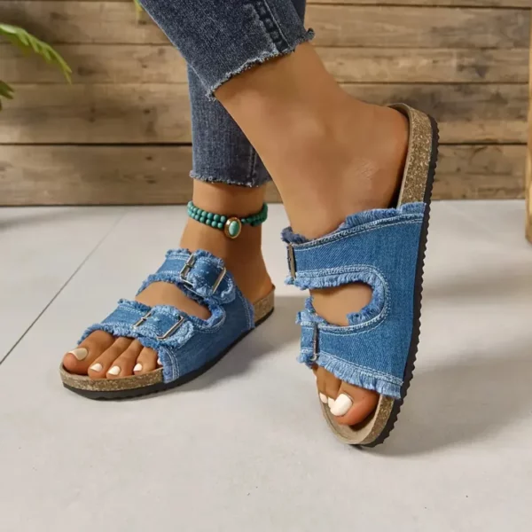Mules femme jean décontractées confort – Image 5