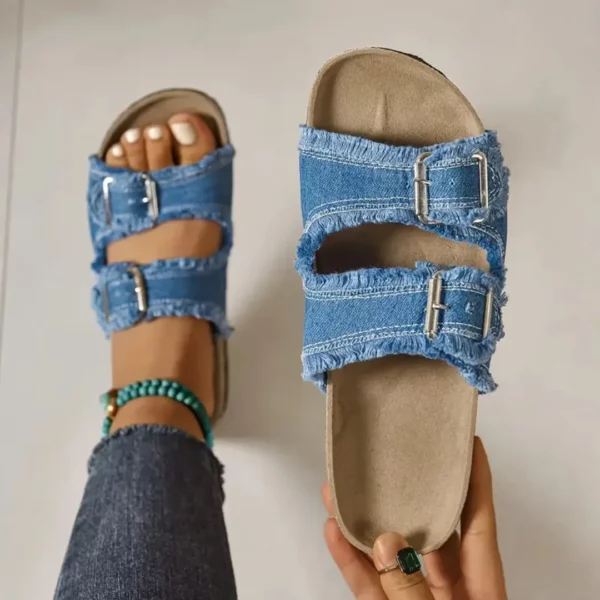 Mules femme jean décontractées confort – Image 7
