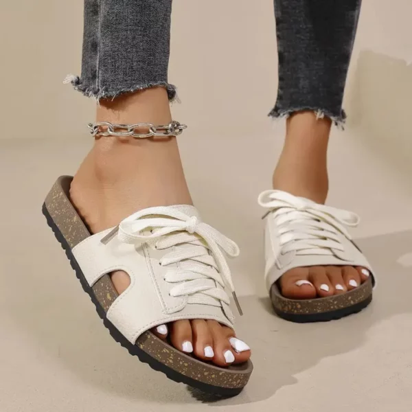 Mules femme lacets semelle confort – Image 4