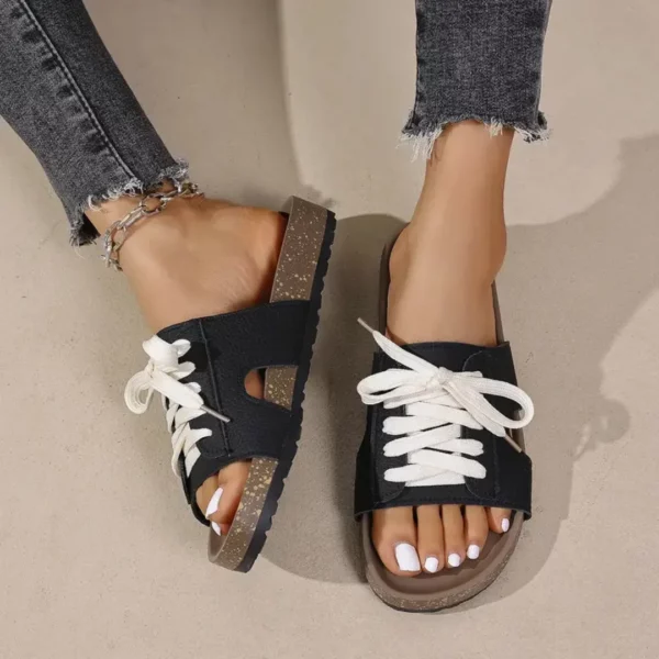 Mules femme lacets semelle confort – Image 5