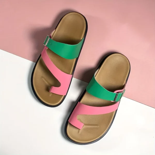 Mules modernes à bride colorée – Image 6