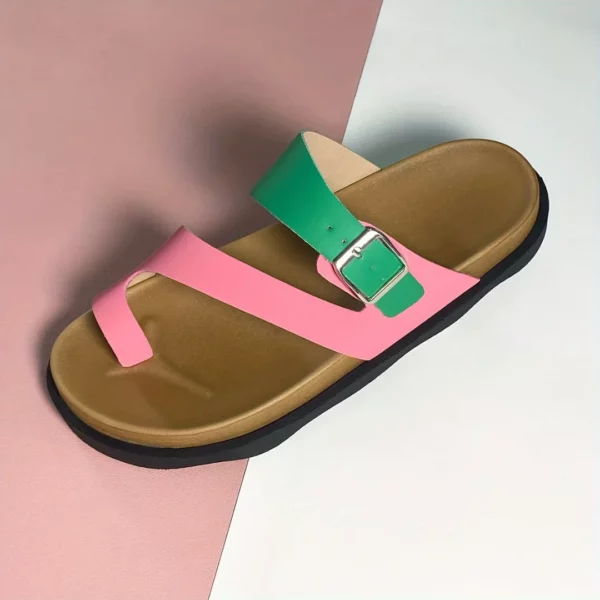 Mules modernes à bride colorée – Image 3