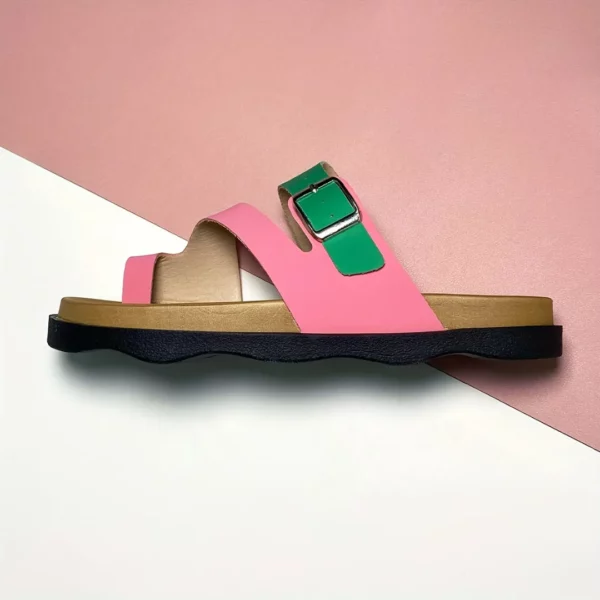Mules modernes à bride colorée – Image 4