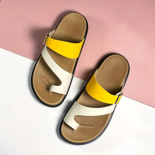 Mules modernes à bride colorée – Image 9