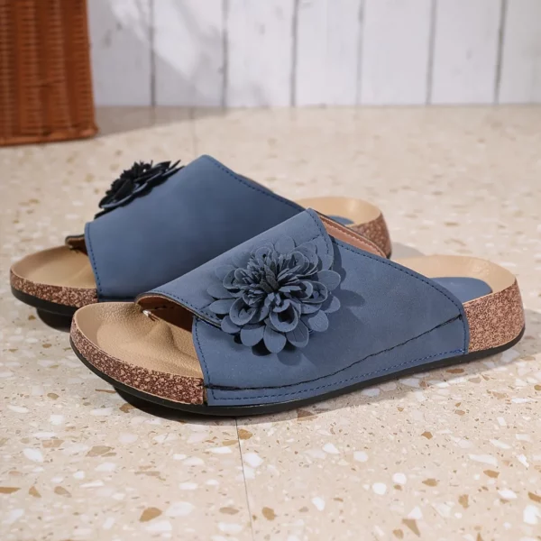 Mules ouvertes à fleur 3D – Image 2