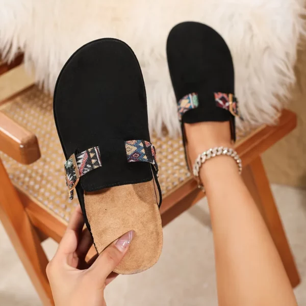 Mules plateforme boucle fantaisie femme – Image 6