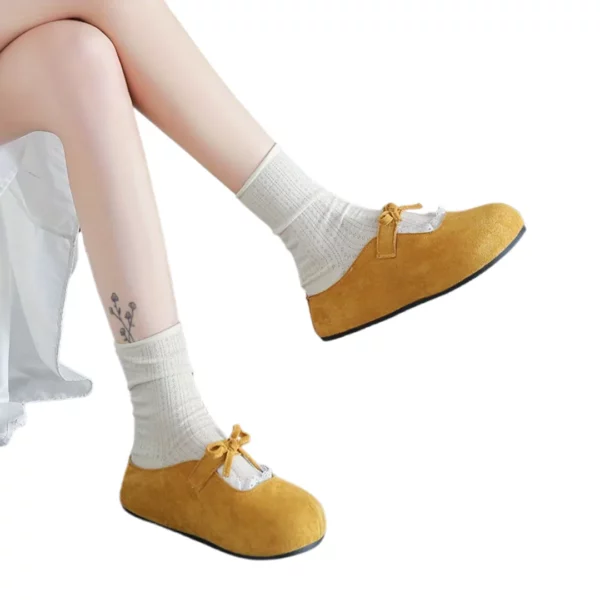 Mules suédine nœud dentelle femme – Image 11