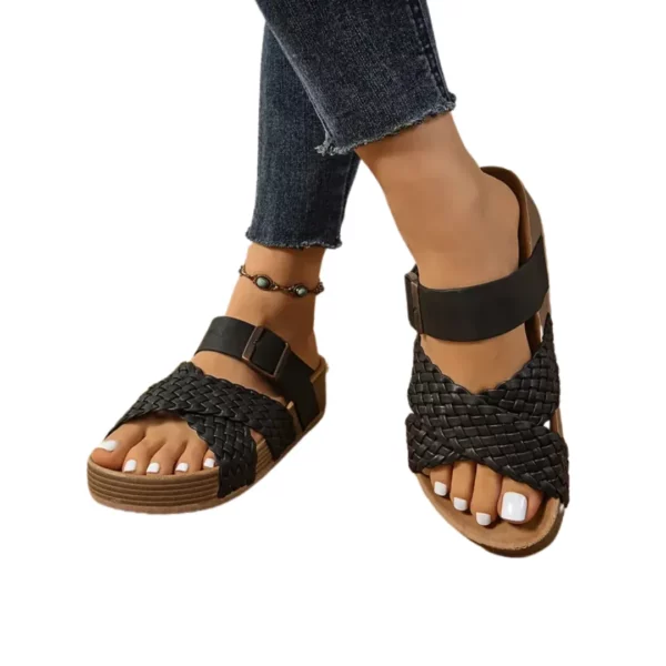 Mules tressées à boucle réglable – Image 12