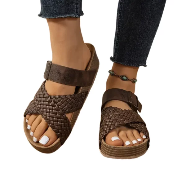 Mules tressées à boucle réglable – Image 13